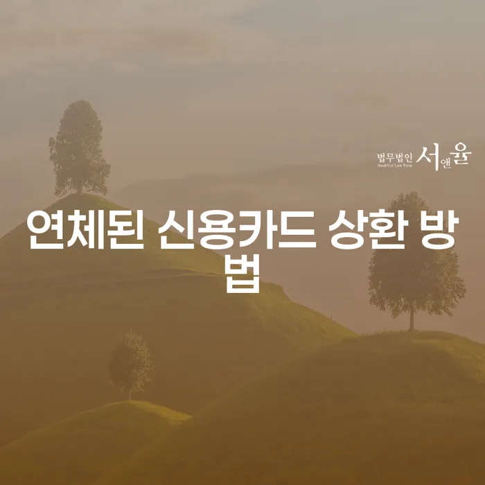연체된 신용카드 상환 방법은 무엇일까요?