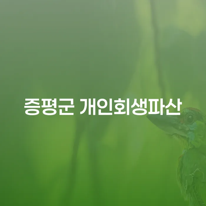 증평군에서 개인회생과 파산을 고려하는 이유는 무엇일까요?
