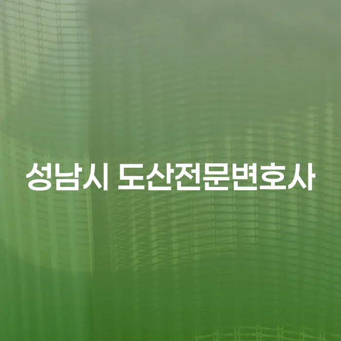 성남시 도산전문변호사, 채무 해결의 새로운 길을 찾을 수 있을까?